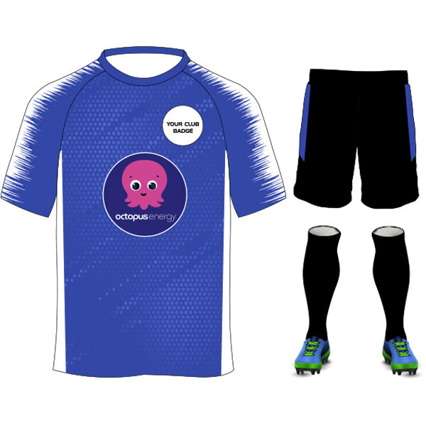 Octopus Energy Plain Design Royal/White Junior Bundle Thumbnail