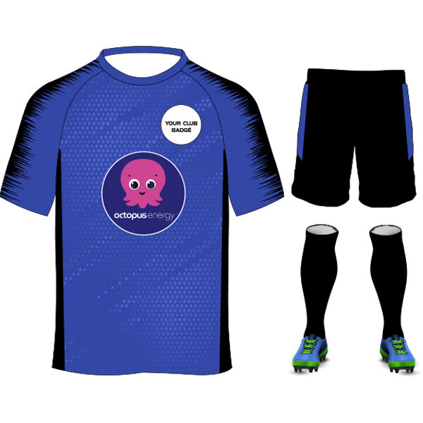 Octopus Energy Plain Design Royal/Black Adults Bundle Thumbnail