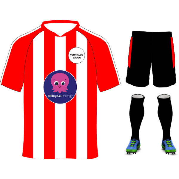 Octopus Energy Striped Design Red/White Adults Bundle Thumbnail