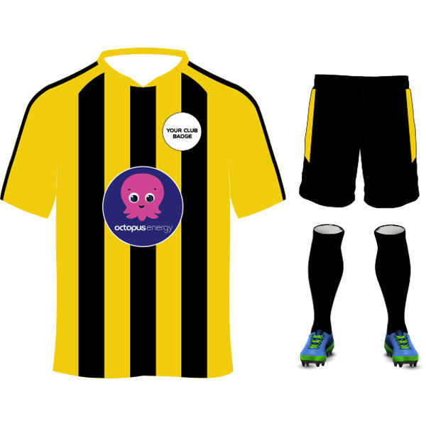 Octopus Energy Striped Design Yellow/Black Junior Bundle Thumbnail