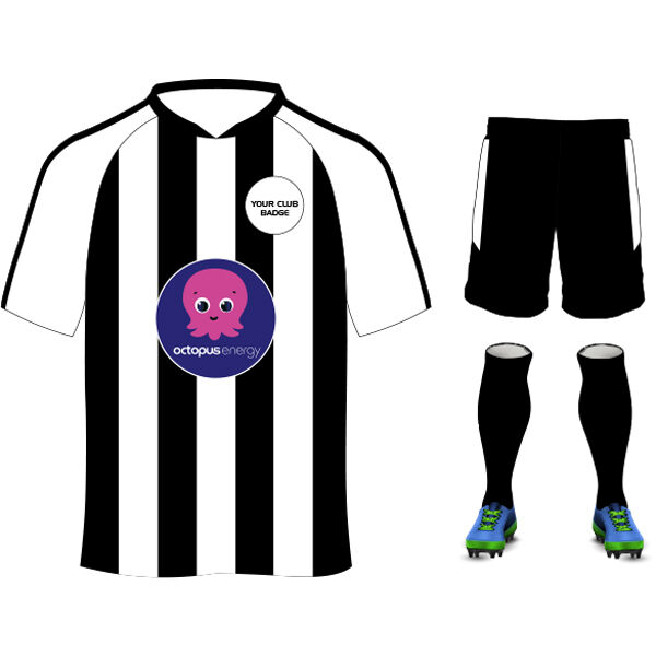 Octopus Energy Striped Design White/Black Adults Bundle Thumbnail